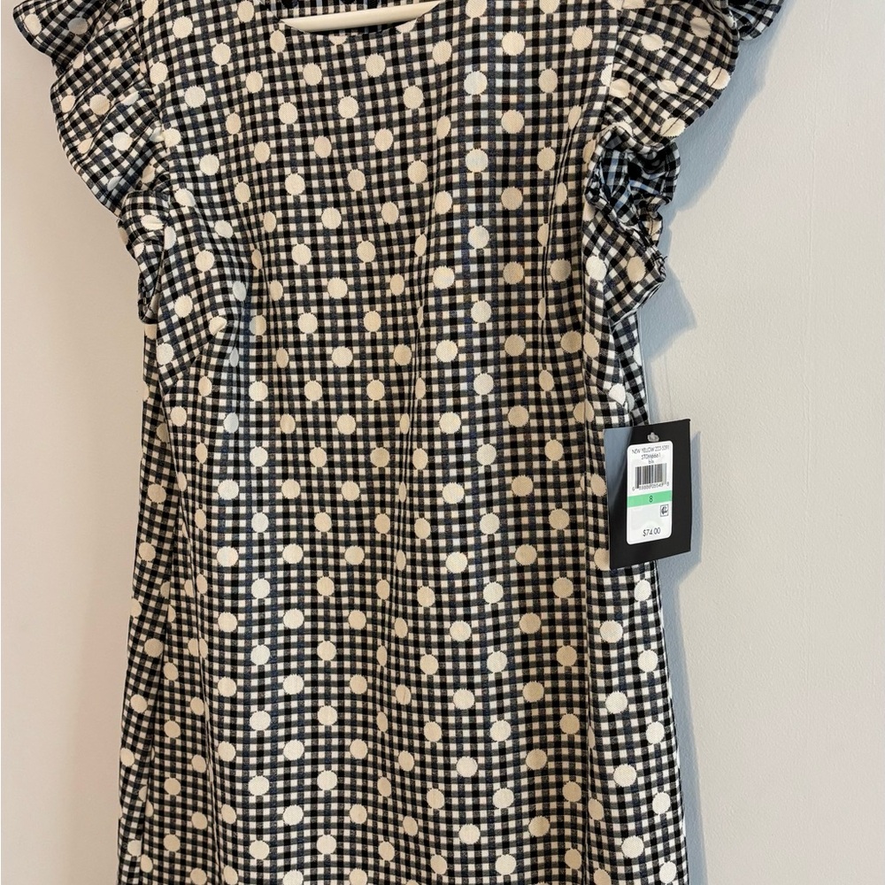 Polka Dot Ruffle Sleeve Dress